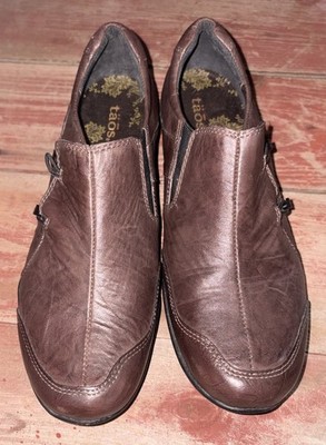 Taos Bungie Jump Brown Leather Comfort Women's Slip-On Shoes US 9.5 / EU 40