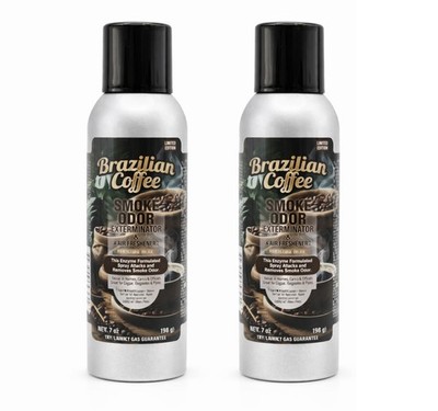 Smoke Odor Exterminator Brazilian Coffee 7oz 2-Pack Air Freshener Spray