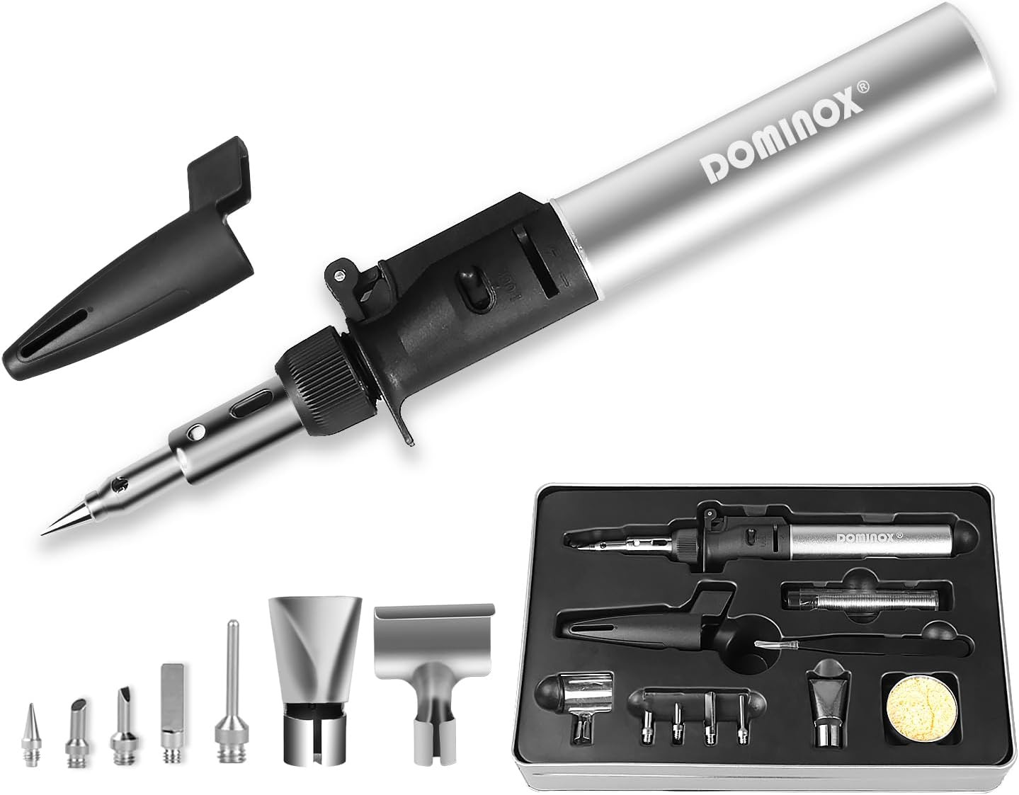Kit Saldatore Butano, Portatile Senza Fili Con Rapido Riscaldamento, Mini Torcia