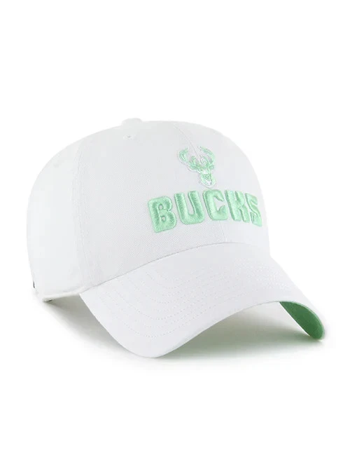 Sombrero blanco ajustable para mujer marca Milwaukee Bucks luminancia limpieza Foto 2 de 4