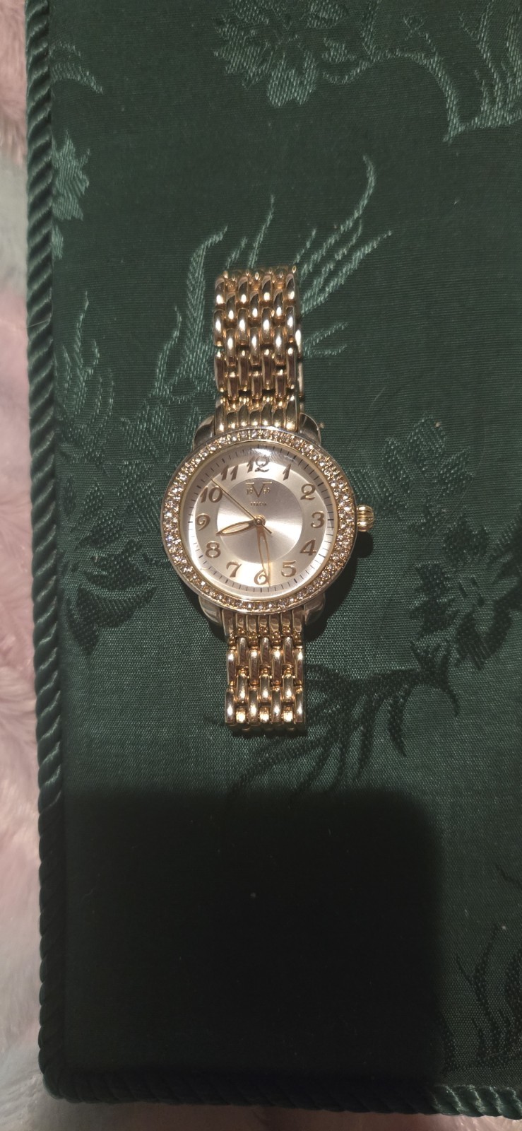 Versace Versus Gold Rhinestone 1969 Italia Womens Watch New In Box