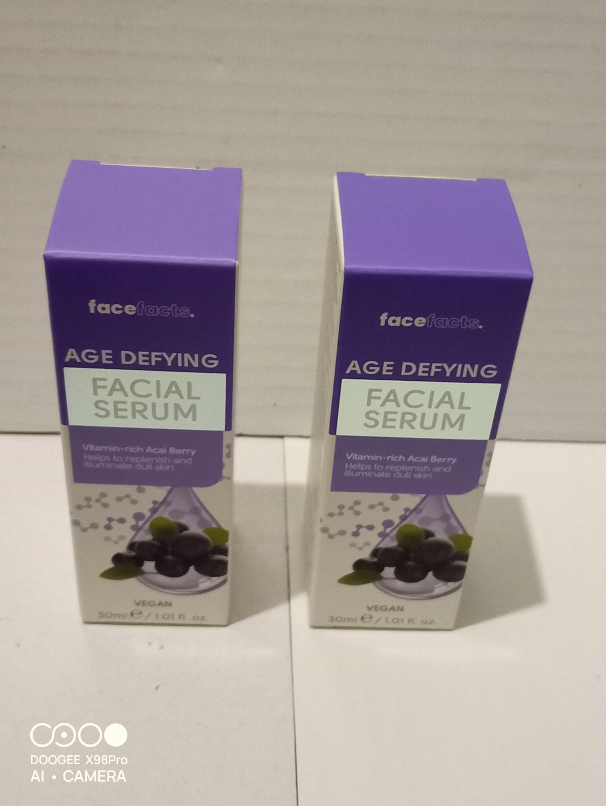 2 X Face Facts Age Defying Facial Serum With Vitamin-Rich Acal Berry 🫐 30ml x 2