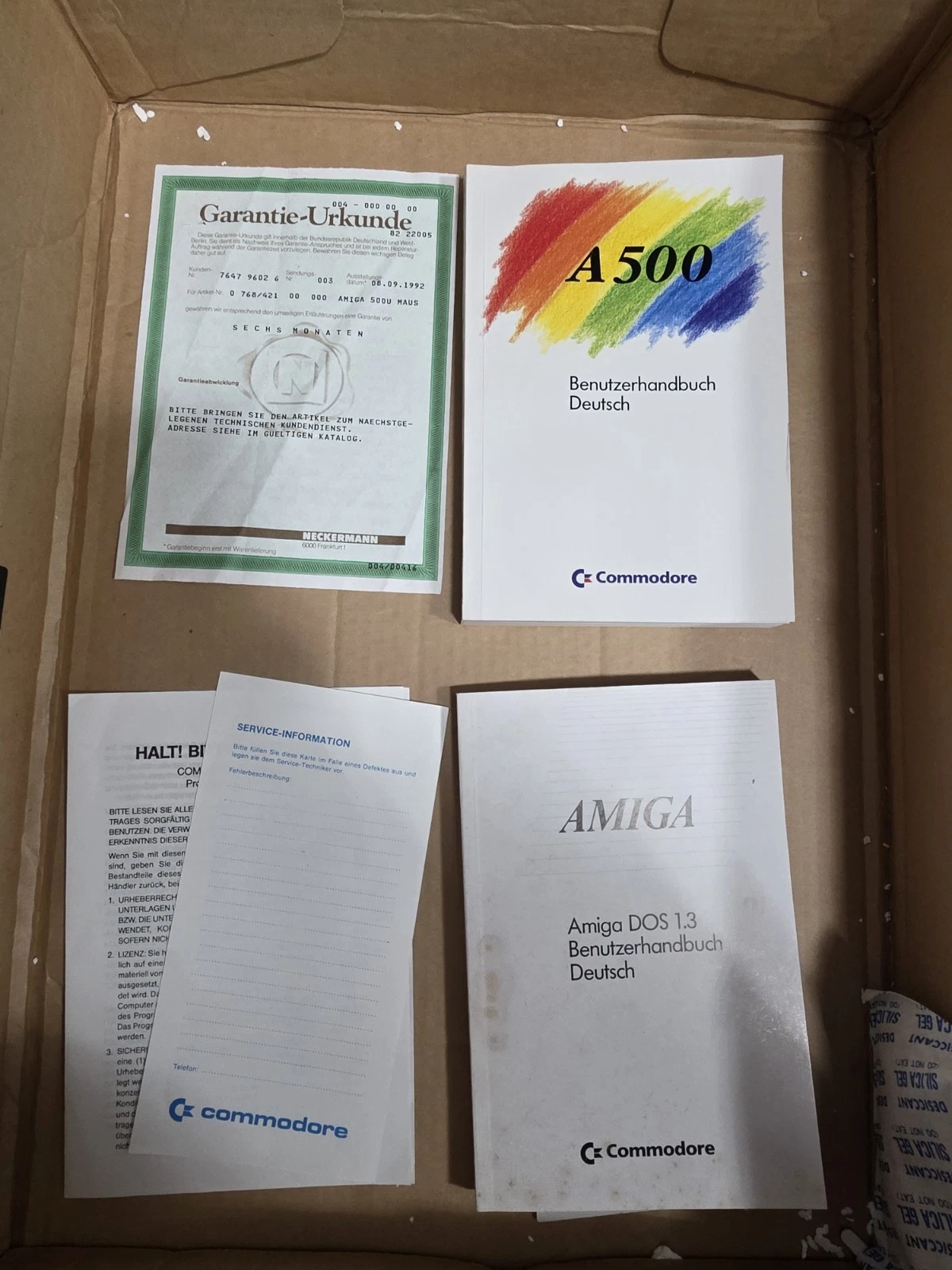 Additional photo for Commodore Amiga A500 - New in Original Packaging (OVP) from Burghaun, Germany