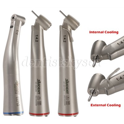 SANDENT Electric Handpiece 1:1 1:4.2 Contra Angle 45 Degree LED Fiber Optic