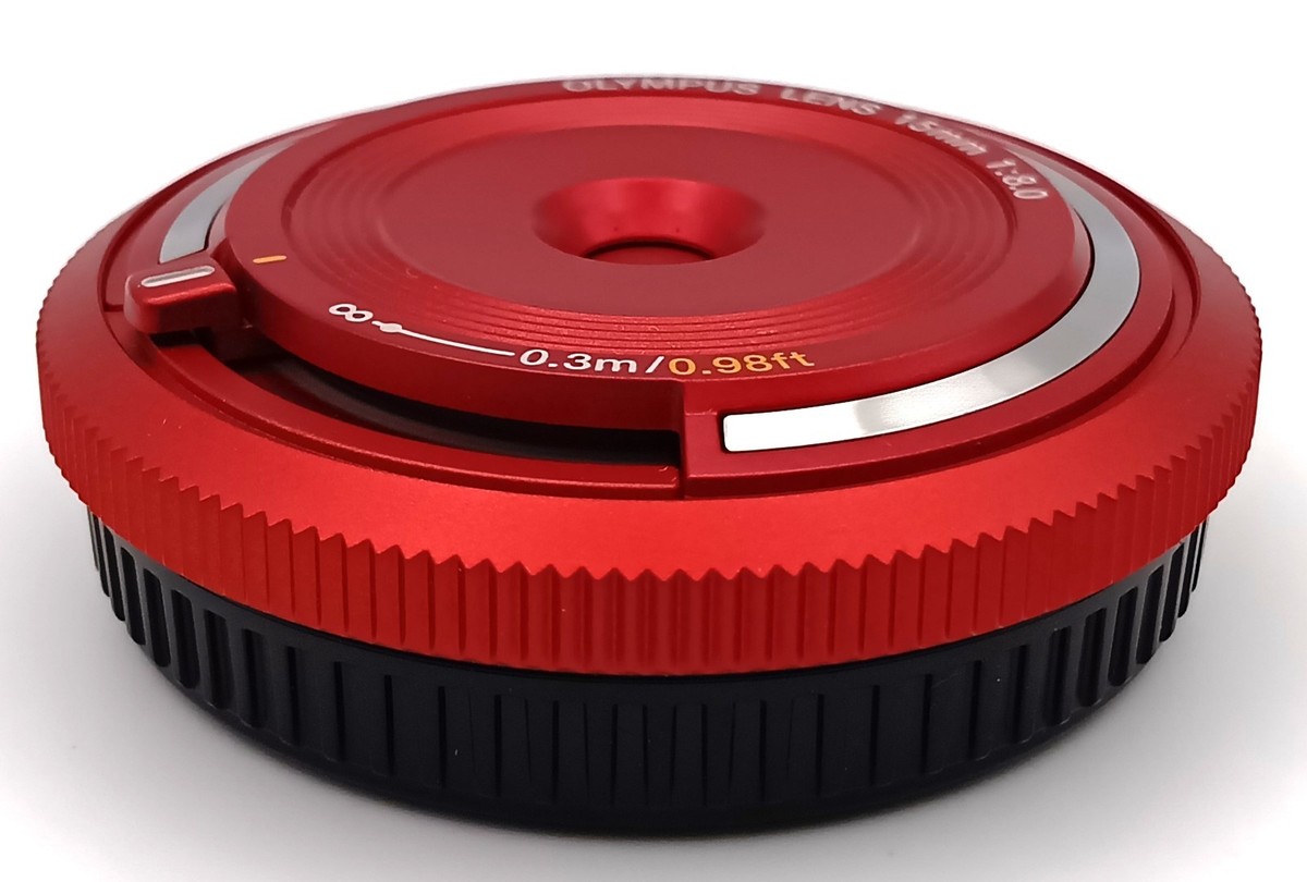 Mint] Olympus Lens 15mm f/8 Red BCL-1580 Body Cap Lens for Pen