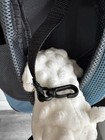 Mesh Small Animal Carrier Sling Bag Blue Gray Black w/ Shoulder Strap & Clip — photo 6