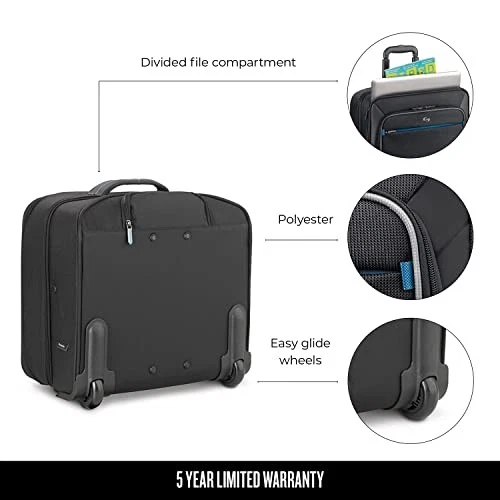 SOLO NEW YORK ACTIVE ROLLING OVERNIGHT LAPTOP BAG FITS UP TO 16IN TCC902-4/20 - Image 4 of 4