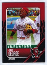 2025 Great Lakes Loons (Class A-Los Angeles Dodgers) Kendall George