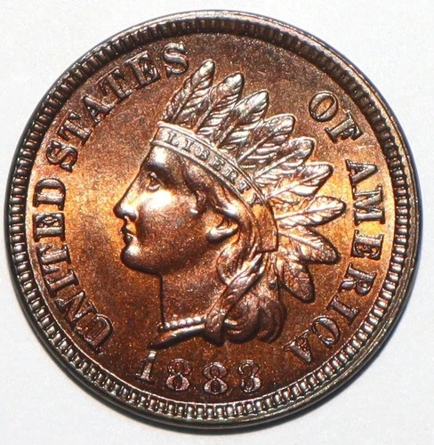 1883 Indian Head Cent CHOICE BU RED and BROWN NICE COLOR (W226)