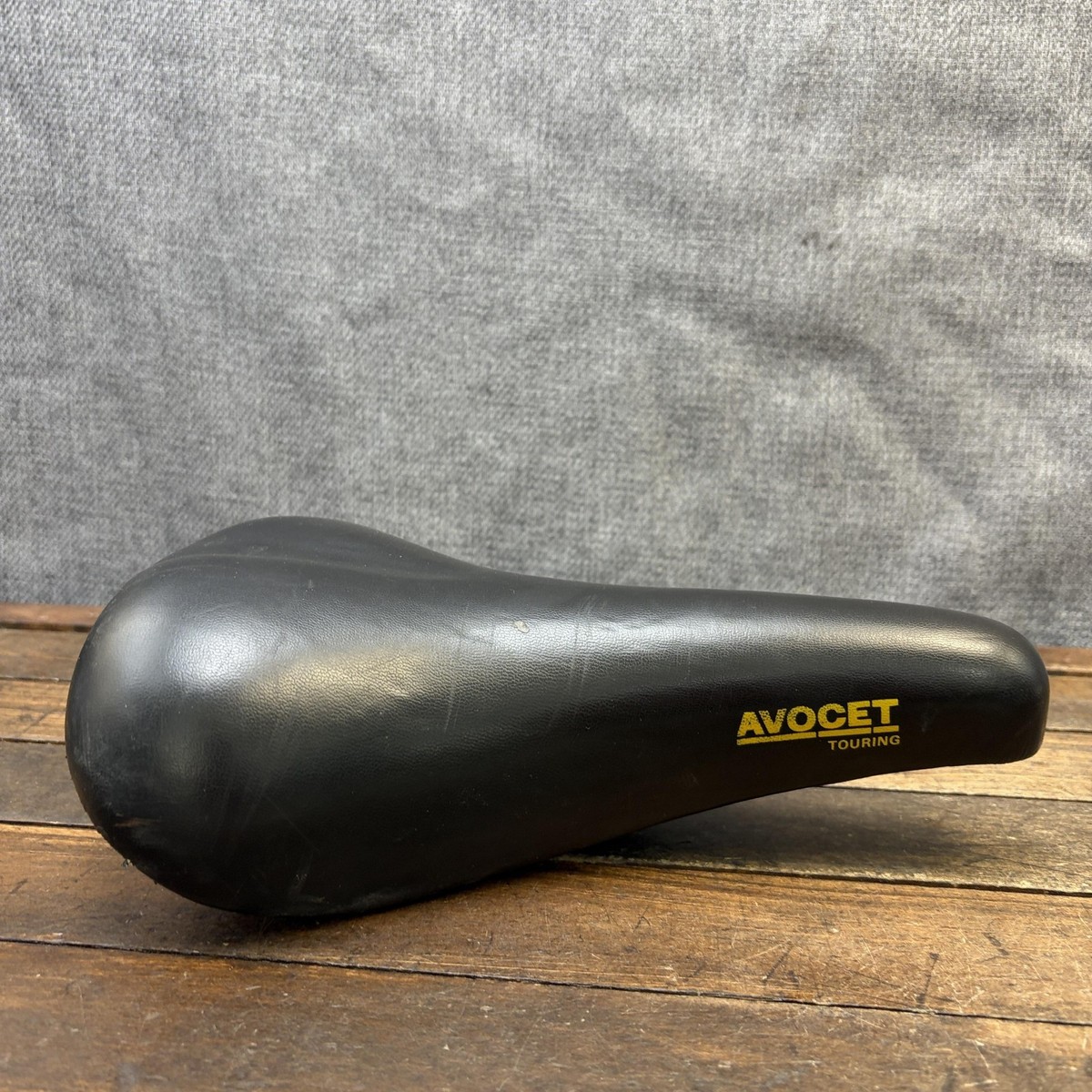 Vintage Avocet Touring Bicycle Saddle Seat Black 145mm 80s 90s