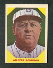 Wilbert Robinson 1960 Fleer Baseball Greats Hall of Famer #33 OC Ex+