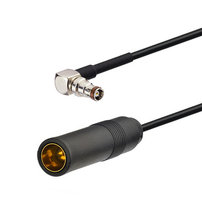 ISO DIN 41585 jack AM FM to Fakra SMB Car Radio Cable Antenna Extension Lead 1m