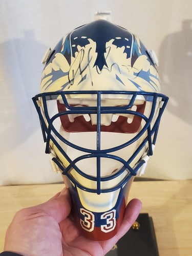 PATRICK ROY SIGNED 1996 EA SPORTS LARGE MINI REPLICA AVALANCHE MASK STEINER COA - Picture 10 of 12