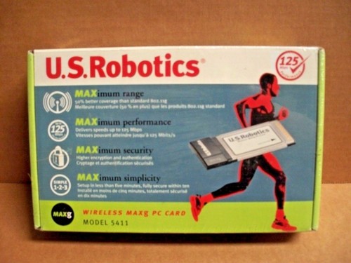USRobotics, Model 5411, Wireless MAXg PC Card - 第 1/9 張圖片