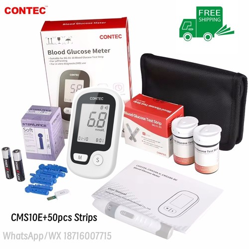 Blood Glucose Monitor Starter Kit Glucometer Sugar Meter Diabetes Strips Lancets - Picture 20 of 21