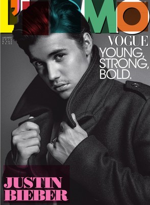 L'UOMO Vogue cover by Justin Timberlake Justin Bieber -