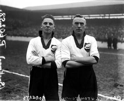 Fred Roberts and Jack Ball Luton Town Soccer Historic Old Photo