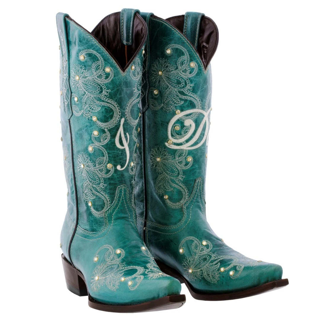 Womens sales teal boots