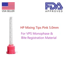Dental Pink HP Mixing Tips 5.2mm for Gc Light Body Impression Material 50/Pack