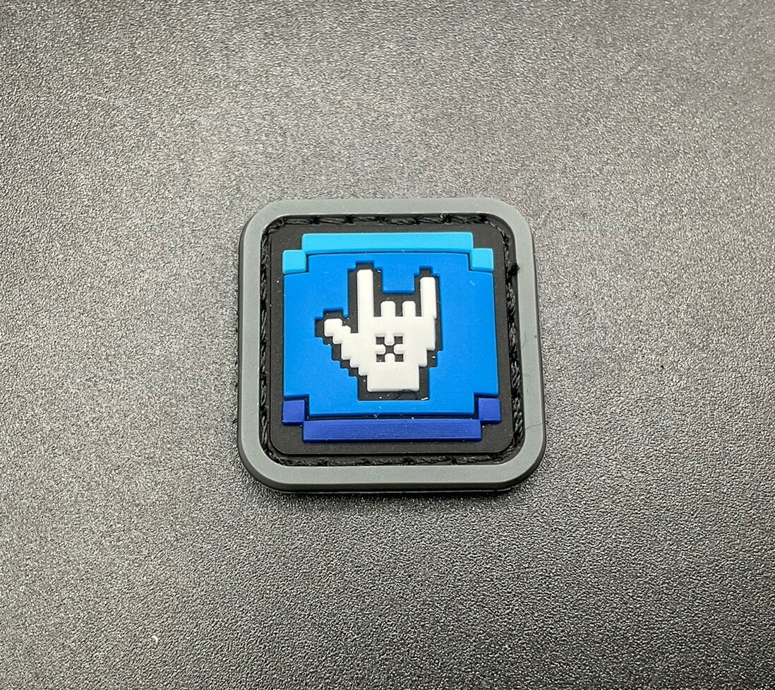 Castle x Grayscale Smashed Brothers Gear 🤟Horn Up EDC PVC Pouch Patch