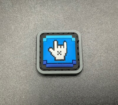 Castle x Grayscale Smashed Brothers Gear 🤟Horn Up EDC PVC Pouch Patch
