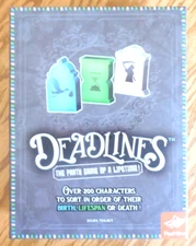 NEW/SEALED  FoxMind "Deadlines" Party Game of a Lifetime  1-10 Players  Ages 14+