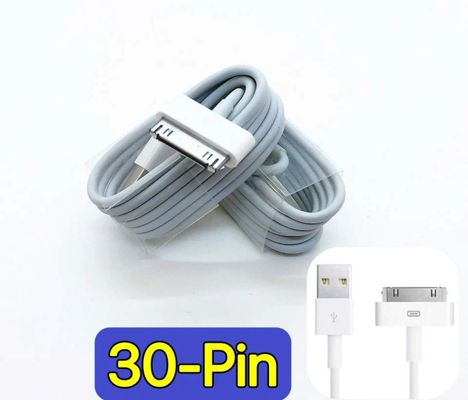 100X USB Charger Cable Cord Compatible to charge iPhone 4 4S iPod iPhone 7Plus - Image 2 of 3