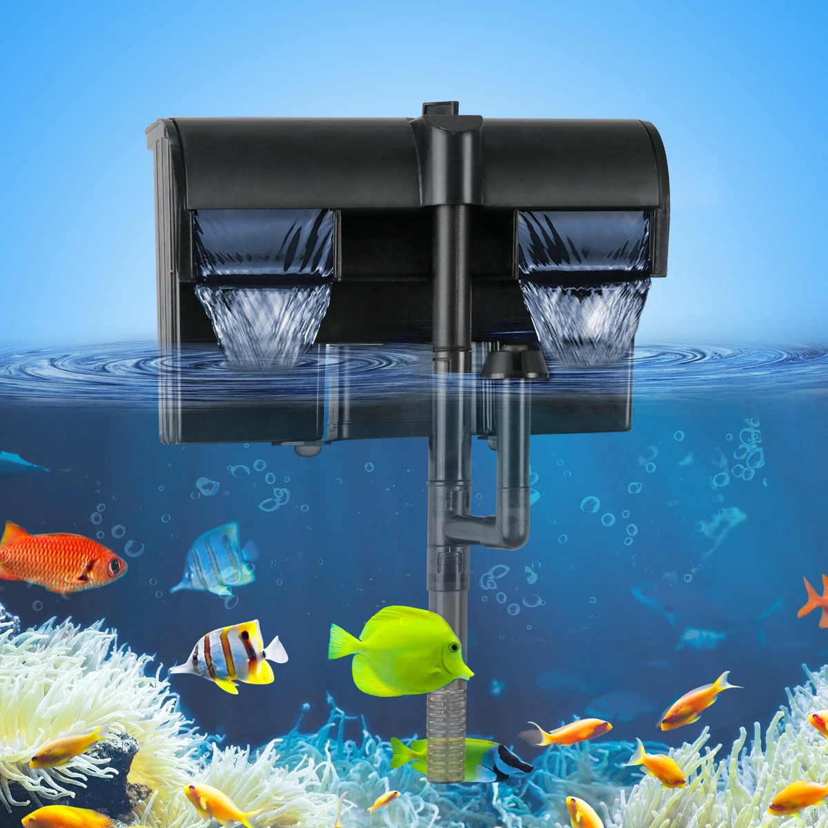 Aquarium Filter with Surface Skimmer Make Your Fish Tank Crystal Clear  Powerful