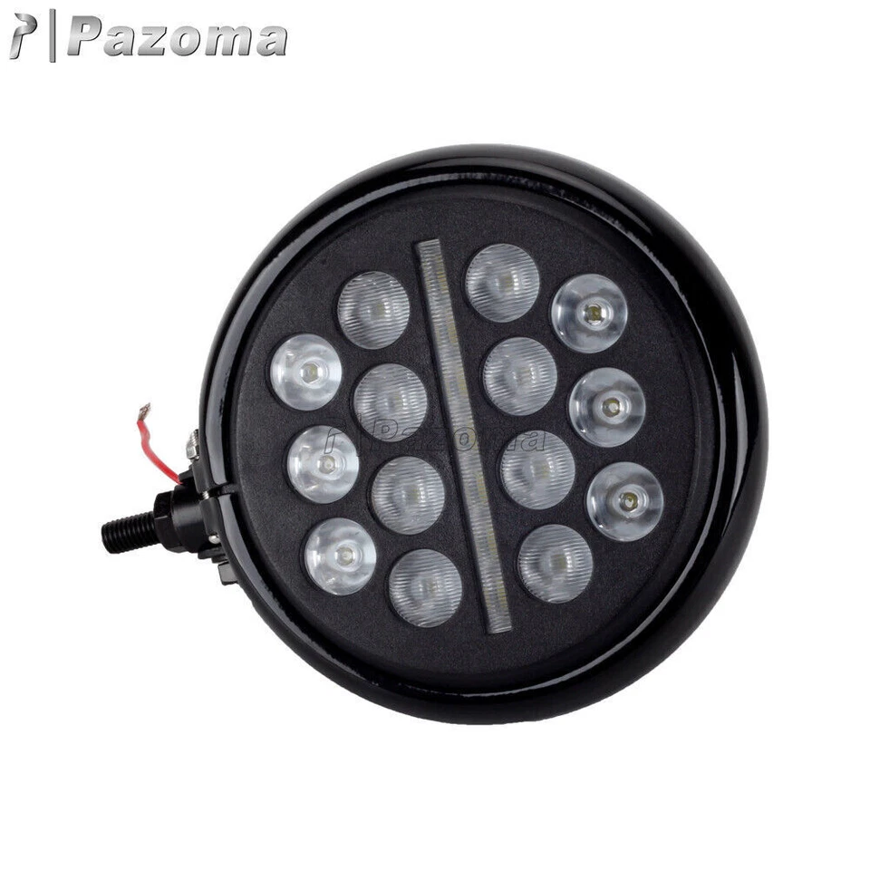 5 3/4" LED Headlight Hi/Low Beam DRL Lamp For Harley Dyna Softail Sportster XL — 第 4/4 张图片