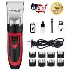 Rechargeable Electric Hair Clipper Trimmer Razor Beard Men Haircut Grooming Kit