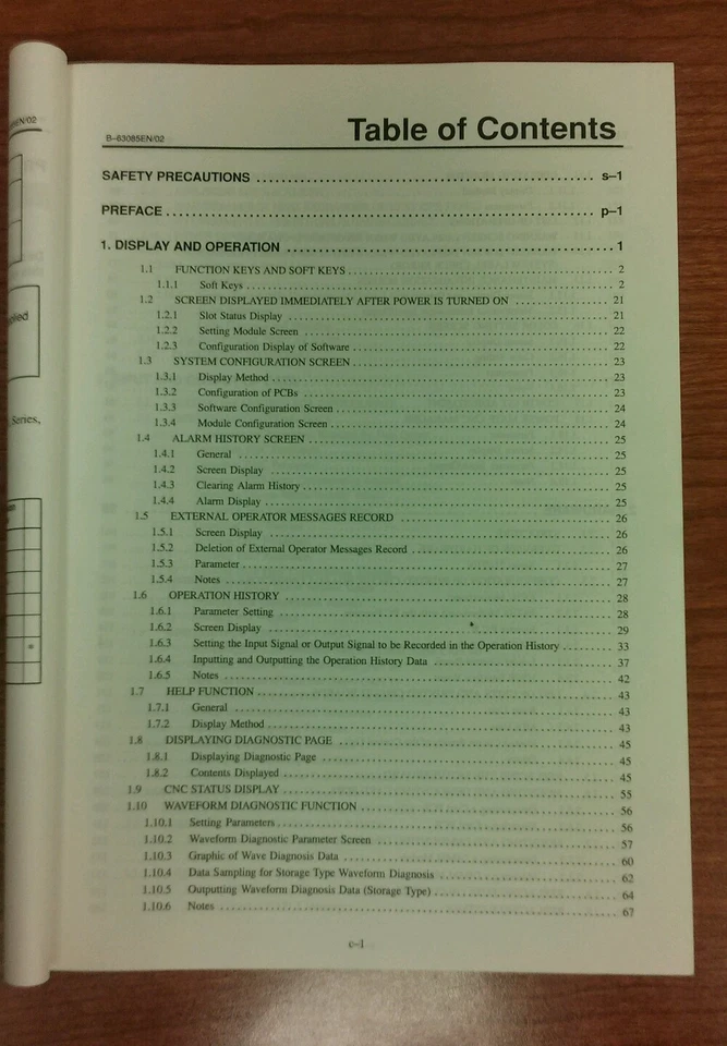 FANUC Series 21i, 210i- MODEL A, Maintenance Manual (B-63085EN/02) - Image 4 of 4