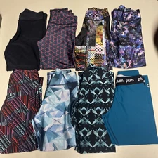 Plum Gymnastics Practice Wear Multi Patterned  Solid Leggings Tights Size M