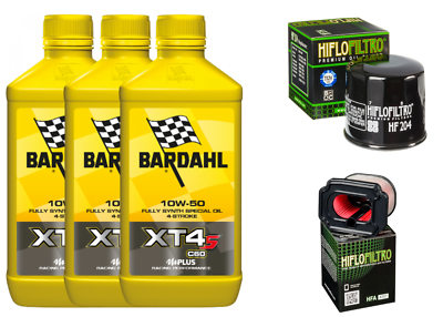 Wartungskit Bardahl XTC C60 10 W40 Öl Luftfilter Yamaha MT-07 ABS