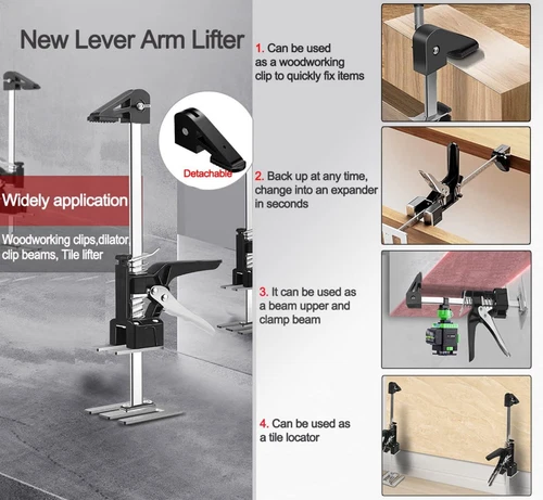 2X Lever Arm Lifter, 15.5" Labor Saving Arm Jack, Hand Jack Lift Tool for Insta - Picture 2 of 10