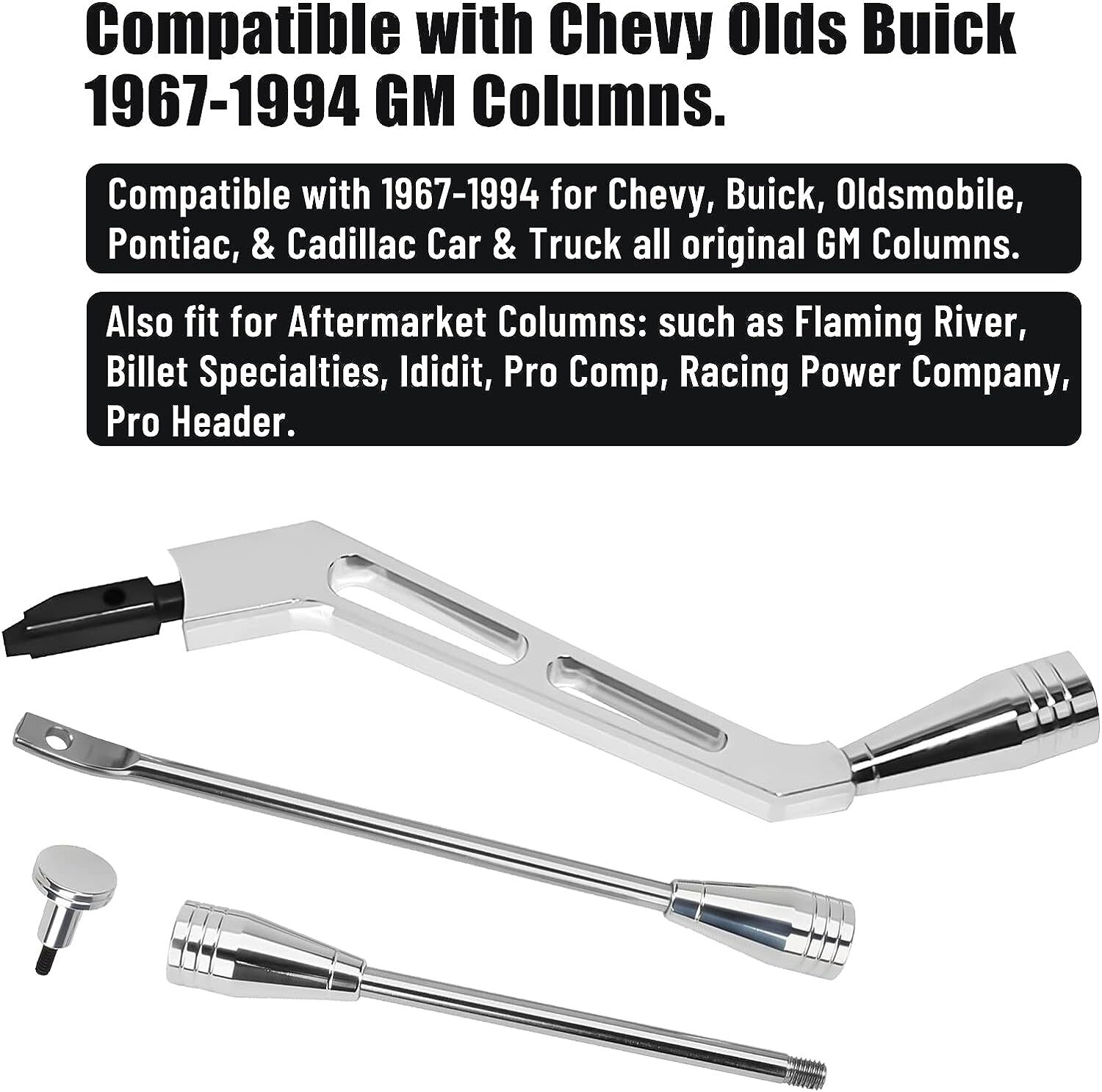 Polished Billet Aluminum Chevy GM Column Dress Up Kit Turn Signal Tilt