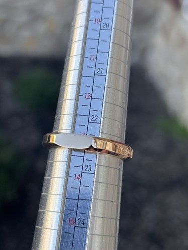 Tiffany & Co 18K Gold New York T 1837 Makers 4.2mm Band Ring Size 13+ 10.6 Grams - Picture 17 of 24