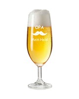 "Bierglas Gravur Geschenk Biertulpe Geburtstag \"Opa Mein Held\""