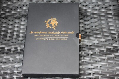Schatulle ''Master of Architecture - On official Gold-Coin-Bars'' ohne Barren