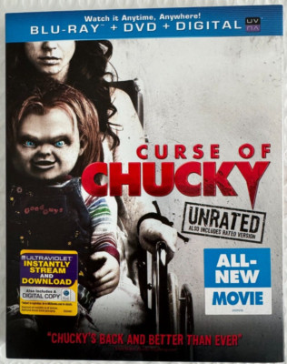 Curse of Chucky (Blu-ray+DVD) New & Sealed w/Additional Features and slip cover