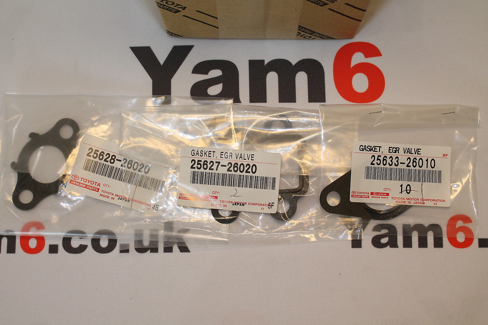 NEW GENUINE LEXUS IS220D IS250 IS350 EGR VALVE 2562026102 4 PC KIT C/W