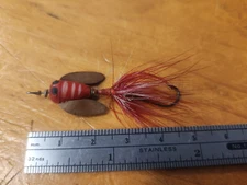 1930'S WORDEN'S SPINNING FLY Cork Body w/Rubber Wings Fly Rod Lure Granger, WA