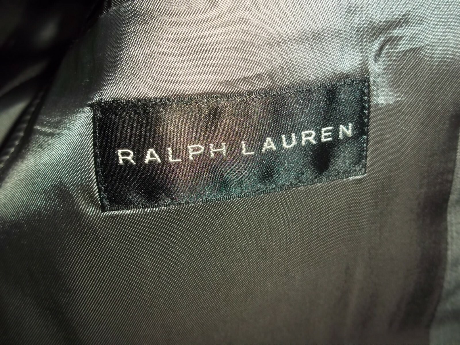 (( Ralph Lauren Black Label Solid Gray 2Button Si… - image 7