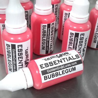NEW 1 OZ. BUBBLEGUM PINK Essentials Dye Color Fishing Soft Plastic Plastisol 