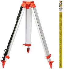 1.65m Aluminum Tripod 5m Staff Kit For Auto Laser Level Construction Measuring