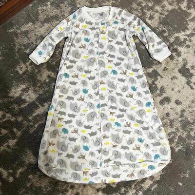 Simple Joys Baby Boy Fleece Zoo Animal Pattern Sleep Sack  6-9 Months