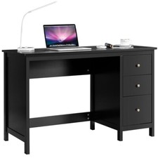 Bureau Informatique Table d'Ordinateur 120 x 50 x75 cm Spacieux avec 3 Tiroirs