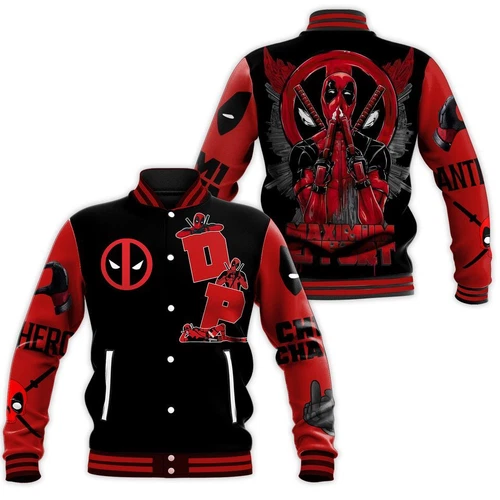 Deadpool Baseball Jacket, Deadpool Jacket