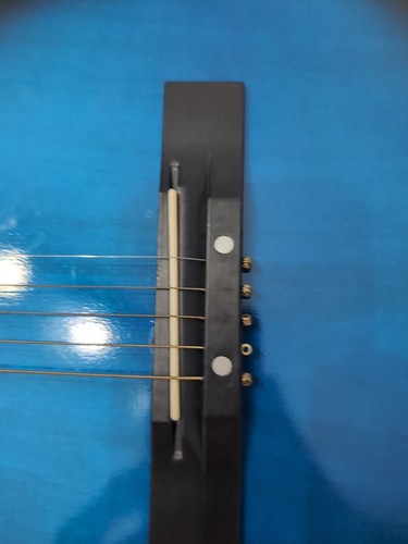 Guitarra Acústica Principiante 38" Azul Starter Practice Estuche de Respaldo Pick - Imagen 10 de 14