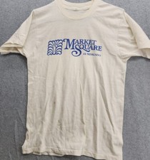 Vintage El Mercado Market Square Single Stitch Shirt Size Medium Made In The USA