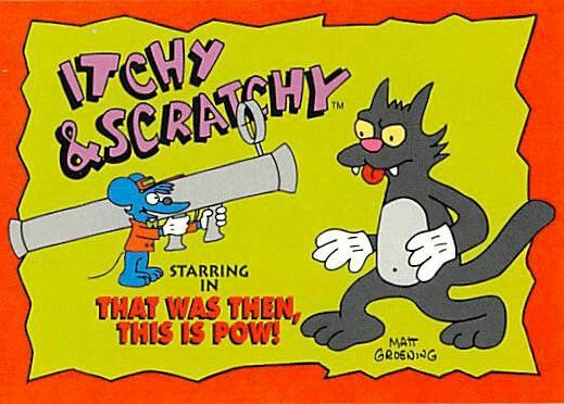 1994 SkyBox The Simpsons Series Two Itchy & Scratchy - Card # I 17